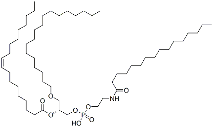 CAS#: 104672-13-1, [(2R)-1-[2-(Hexadecanoylamino)Ethoxy-Hydroxyphosphoryl]Oxy-3-Hexadecoxypropan-2-Yl] (Z)-Octadec-9-Enoate