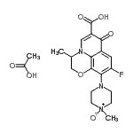 CAS#: 104721-52-0, 9-Fluoro-3-Methyl-10-(4-Methyl-4-Oxido-1-Piperazinyl)-7-Oxo-2,3-Dihydro-7H-[1,4]Oxazino[2,3,4-Ij]Quinoline-6-Carboxylic Acid Acetate (1:1)