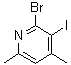 CAS#: 104830-09-3, 2-Bromo-3-Iodo-4,6-Dimethylpyridine