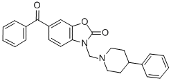 CAS#: 104837-20-9, 6-(Benzoyl)-3-[(4-Phenylpiperidin-1-Yl)Methyl]-1,3-Benzoxazol-2-One