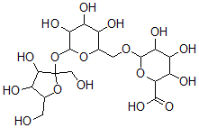 CAS#: 104880-42-4, 6-[[6-[3,4-Dihydroxy-2,5-Bis(Hydroxymethyl)Oxolan-2-Yl]Oxy-3,4,5-Trihydroxyoxan-2-Yl]Methoxy]-3,4,5-Trihydroxyoxane-2-Carboxylic Acid