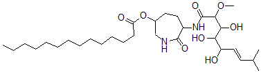 CAS#: 104947-68-4, [7-Oxo-6-[[(E)-3,4,5-Trihydroxy-2-Methoxy-8-Methylnon-6-Enoyl]Amino]Azepan-3-Yl] Tetradecanoate