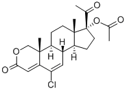 CAS#: 105149-00-6, 17-alpha-Acetoxy-6-chloro-2-oxa-4,6-pregnadiene-3,20-dione