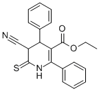 CAS 登录号:105199-50-6, 乙基(4R,5S)-5-氰基-2,4-二(苯基)-6-硫代-4,5-二氢-1H-吡啶-3-羧酸酯