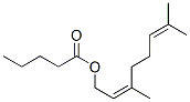 CAS 登录号:10522-33-5, (Z)-3,7-二甲基辛-2,6-二烯基戊酸酯