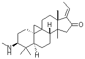 CAS#: 1053-21-0, (3beta,5alpha,17E)-4,4,14-Trimethyl-3-(Methylamino)-9,19-Cyclopregn-17(20)-En-16-One