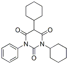 CAS#: 1053-49-2, 1,5-Dicyclohexyl-3-Phenyl-1,3-Diazinane-2,4,6-Trione