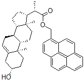 CAS#: 105344-74-9, Pyren-1-Ylmethyl (2S)-2-[(3S,8S,9S,10R,13S,14S,17R)-3-Hydroxy-10,13-Dimethyl-2,3,4,7,8,9,11,12,14,15,16,17-Dodecahydro-1H-Cyclopenta[a]Phenanthren-17-Yl]Propanoate
