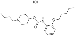CAS#: 105384-11-0, (1-Butylpiperidin-1-Ium-4-Yl) N-(2-Pentoxyphenyl)Carbamate Chloride