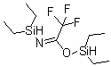 CAS 登录号：105384-38-1， N-(二乙基硅烷基)-2,2,2-三氟-亚胺乙酸二乙基硅烷基酯
