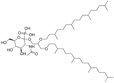 CAS 登录号：105481-55-8， [(2S,3R,4R,5S,6R)-3-乙酰氨基-4,5-二羟基-6-(羟基甲基)四氢吡喃-2-基]2,3-二(3,7,11,15-四甲基十六烷氧基)丙基氢磷酸酯