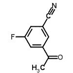 CAS 登录号：105515-21-7， 3-乙酰基-5-氟苯甲腈