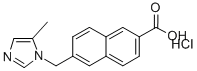 CAS 登录号:105523-24-8, 6-(5-甲基咪唑-1-基)甲基-2-萘甲酸盐酸盐