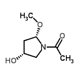 CAS 登录号：105595-45-7， 1-[(2S,4R)-4-羟基-2-甲氧基-1-吡咯烷基]乙酮
