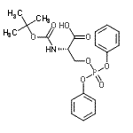 CAS#: 105751-07-3, O-(Diphenoxyphosphoryl)-N-{[(2-Methyl-2-Propanyl)Oxy]Carbonyl}-L-Serine