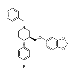 CAS#: 105813-14-7, (3S,4R)-3-[(1,3-Benzodioxol-5-Yloxy)Methyl]-1-Benzyl-4-(4-Fluorophenyl)Piperidine
