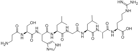 CAS#: 105931-71-3, beta-Alanyl-L-Seryl-L-Histidyl-L-Leucylglycyl-L-Leucyl-L-Alanyl-L-Arginine