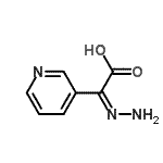 CAS 登录号：105997-34-0， (2Z)-亚肼基(3-吡啶基)乙酸