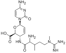 CAS#: 106133-33-9, 3-[[2-Amino-5-(Carbamimidoyl-Methylamino)-3-Methylpentanoyl]Amino]-6-(4-Amino-2-Oxopyrimidin-1-Yl)-3,6-Dihydro-2H-Pyran-2-Carboxylic Acid