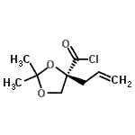 CAS#: 106268-01-3, (4S)-4-Allyl-2,2-Dimethyl-1,3-Dioxolane-4-Carbonyl Chloride