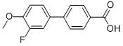 CAS#: 106291-25-2, 3'-Fluoro-4'-Methoxy-[1,1'-Biphenyl]-4-carboxylic Acid