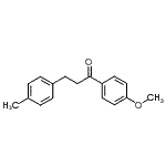 CAS 登录号：106511-65-3， 1-(4-甲氧基苯基)-3-(4-甲基苯基)-1-丙酮