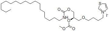 CAS#: 106556-34-7, Methyl [(2R)-1-(Octadecylcarbamoyloxy)-3-[4-(1,3-Thiazol-3-Ium-3-Yl)Butoxy]Propan-2-Yl] Carbonate Iodide