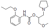CAS 登录号：106585-86-8， (1-甲氧基-3-吡咯烷-1-基丙-2-基)N-(2-丙氧基苯基)氨基甲酸酯