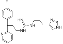 CAS 登录号：106669-71-0， 1-[3-(4-氟苯基)-3-吡啶-2-基丙基]-2-[3-(3H-咪唑-4-基)丙基]胍