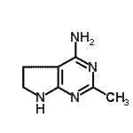 CAS 登录号：106727-80-4， 2-甲基-5,6-二氢-1H-吡咯并[2,3-d]嘧啶-4-胺