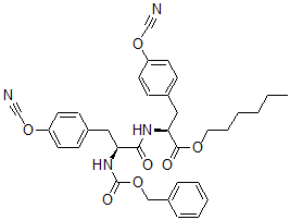 CAS#: 106755-33-3, Hexyl (2S)-3-(4-Cyanatophenyl)-2-[[(2S)-3-(4-Cyanatophenyl)-2-(Phenylmethoxycarbonylamino)Propanoyl]Amino]Propanoate
