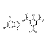 CAS#: 106782-58-5, 2,4,6-Trinitrophenol - 4,6-Dichloro-1H-Indole (1:1)