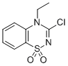 CAS#: 107089-77-0, 3-Chloro-4-Ethylbenzo[E][1,2,4]Thiadiazine 1,1-Dioxide