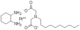 CAS 登录号：107241-37-2， 顺式-N-癸基亚胺二乙酸-1,2-二氨基环己烷-铂(II)