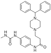 CAS#: 107314-45-4, 3-[2-[Di(Phenyl)Methyl]-4-[4-(Methylcarbamoylamino)Phenyl]Piperazin-1-Yl]Propanamide