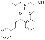 CAS#: 107381-32-8, 1-[2-[(2S)-2-Hydroxy-3-Propylaminopropoxy]Phenyl]-3-Phenylpropan-1-One