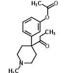 CAS 登录号：107419-07-8， 3-(1-甲基-4-丙酰基-4-哌啶基)苯基乙酸酯