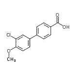 CAS 登录号：107517-13-5， 4-(3-氯-4-甲氧基-苯基)苯甲酸