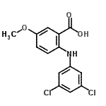CAS#: 107517-22-6, 2-[(3,5-Dichlorophenyl)Amino]-5-Methoxybenzoic Acid