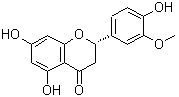 CAS 登录号：107657-60-3， (2S)-5,7-二羟基-2-(4-羟基-3-甲氧基苯基)-2,3-二氢-4H-苯并吡喃-4-酮
