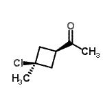CAS#: 107693-35-6, 1-(cis-3-Chloro-3-Methylcyclobutyl)Ethanone