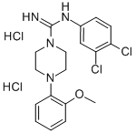 CAS#: 107707-55-1, N'-(3,4-Dichlorophenyl)-4-(2-Methoxyphenyl)Piperazine-1-Carboximidamide Dihydrochloride