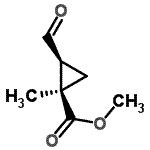 CAS 登录号：107804-96-6， 甲基(1R,2S)-2-甲酰基-1-甲基环丙烷羧酸酯