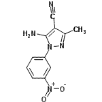 CAS#: 107842-58-0, 5-Amino-3-Methyl-1-(3-Nitrophenyl)Pyrazole-4-Carbonitrile