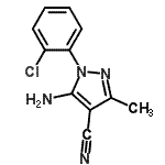 CAS#: 107856-31-5, 5-Amino-1-(2-Chlorophenyl)-3-Methyl-Pyrazole-4-Carbonitrile