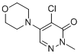 CAS 登录号：1080-85-9， 4-氯-2-甲基-5-吗啉-4-基哒嗪-3-酮