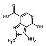 CAS#: 108128-91-2, 3-Amino-2-Methyl-4-Oxo-4,5-Dihydro-2H-Pyrazolo[4,3-c]Pyridine-7-Carboxylic Acid