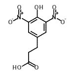 CAS 登录号：108302-82-5， 3-(4-羟基-3,5-二硝基苯基)丙酸