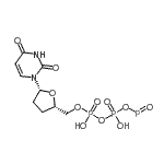 CAS#: 108321-53-5, (2R,5S)-2-(2,4-Dioxo-3,4-Dihydro-1(2H)-Pyrimidinyl)-5-({[Hydroxy({Hydroxy[(Oxophosphino)Oxy]Phosphoryl}Oxy)Phosphoryl]Oxy}Methyl)Tetrahydrofuran-3,4-Diyl