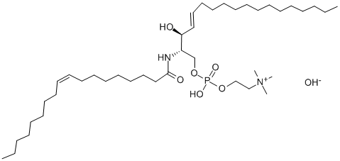 CAS 登录号：108392-10-5， [(E,2S,3R)-3-羟基-2-[[(Z)-十八碳-9-烯酰基]氨基]十八碳-4-烯基]2-三甲基铵乙基磷酸酯盐